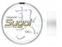 Braided Line Dragon Sugoi Superthin P.E. Braid White 135m 0.037mm