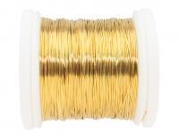 Druty FMFly X-Fine Wire 0.18mm 18yds 15m - Brass ( yellow gold )