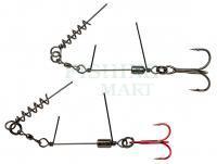 Savage Gear SS Corkscrew Stingers 3g SGY 1X #1/0 35kg | 2pcs: 1x RED + 1x BN