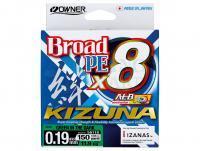 Braid Line Owner Broad PE Kizuna X8 Green in the Dark 150yds | 135m 0.17mm