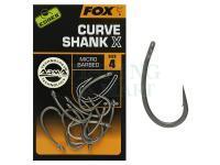 Haczyki karpiowe FOX EDGES Curve Shank X Hook #4