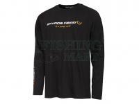 Savage Gear Signature Logo Long Sleeve T-Shirt Black Caviar - XXL