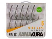 Hooks Korda Kamakura Wide Gape Barbless #4