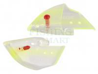 Rhys Davis Teaser Cut Bait Head - Clear UV Chart Flash