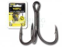 Treble Hooks Black Cat Curved Point DG Coating 5pcs #1/0