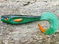 Guma Great Fish Rocky Twister Slim 15cm - toxic green