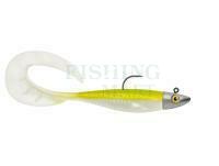 Soft Baits Delalande Zand Curly 12cm + jig head 14g - 389 - NATURAL YELLOW