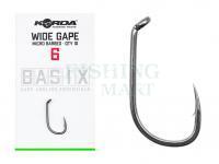 Hooks Korda Basix Wide Gape Barbed - #6