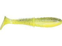 Soft baits Dragon Invader Pro 10cm - Super Yellow/Clear - black glitter