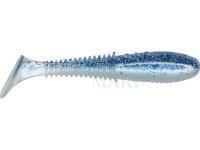 Soft baits Dragon Invader Pro  7.5cm - Pearl BS/Clear - silver/blue glitter