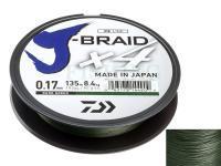 Braid Line Daiwa J-Braid X4 Dark Green 135m 0.07mm
