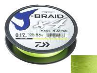 Braid Line Daiwa J-Braid X4 Yellow 135m 0.21mm