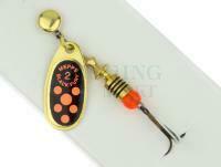 Spinner Mepps Black Fury Gold / Red Dots - #1 | 3.50g