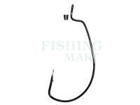 Hooks Gamakatsu Worm Offset EWG with Silicon Stopper NS Black #2/0