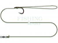 Catfish Leader Dam Madcat Coated Pellet Rig 65CM 0.90MM/1.35MM #2/0 SINKING 75KG / 165LB