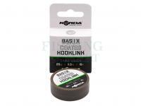 Braided line Korda Basix Coated Hooklink Camo Green 10m 25lb 11.3kg