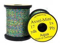 Lameta pleciona Uni Axxel-Mini Flash Tinsel Flash 1 Strand 17 yds - Aqua