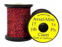 Lameta pleciona Uni Axxel-Mini Flash Tinsel Flash 1 Strand 17 yds - Claret