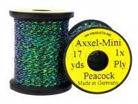 Uni Axxel-Mini Flash Tinsel Flash 1 Strand 17 yds - Peacock