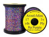 Lameta pleciona Uni Axxel-Mini Flash Tinsel Flash 1 Strand 17 yds - Rainbow Purple