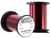 Semperfli Perdigon Body 30m 32yds 0.4mm 1/69" - Transluscent Red