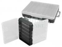 Pudełko dwustronne Meiho Reversible Two Sided Plastic Lure Case - Clear / Black Translucent