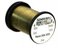 Nić Semperfli Nano Silk 50D 12/0 50m 54yds - Olive
