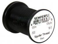 Semperfli Spyder Thread 18/0 100m 109yds 30D - Black