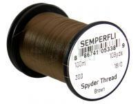 Semperfli Spyder Thread 18/0 100m 109yds 30D - Brown