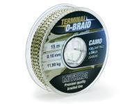 Braided line Mivardi Terminal D‑Braid Camo 15m 0.18 mm