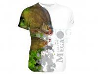 Dragon Breathable T-shirt Megabaits - bream/tench white - L