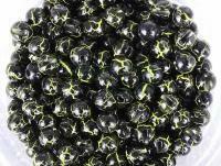Główki wolframowe Hends Tungsten Plus Marbre 3.3mm - BLACK / UV FLUO YELLOW