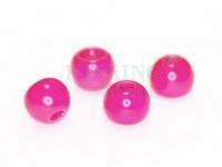 Pink painted beads 3,8mm