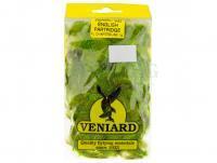 Feathers Veniard Grey English Partridge Neck - Fl Chartreuse