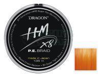 Braided line Dragon HM X8 P.E. Braid Fluo Orange 135m 0.06mm
