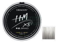 Braided line Dragon HM X8 P.E. Braid Grey 135m 0.10mm