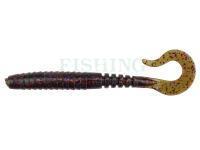 Soft Bait FishUp Vipo 3.6 inch | 89 mm | 8pcs - 050 Green Pumpkin Brown / Red & Purple