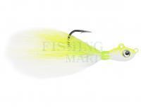 Lure Mustad Big Eye Bucktail Jig 3.5g 1/8oz - Chartreuse-White