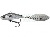 Lure Savage Gear 3D Sticklebait Tailspin 7.3cm 13g - Black Silver