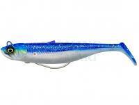 Soft bait SG Savage Minnow Weedless 12.5cm 28g 2+1pcs - Blue Pearl Silver