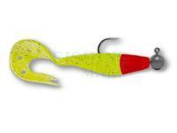 Soft Baits Delalande Sandra 12cm 10g - 100 - Chartreuse Tête Rouge