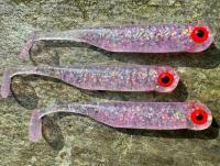 Przynęty miękkie Great Fish GF1 49mm 1g - bezzapachowy - glitter pink