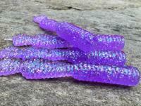 Przynęty miękkie Great Fish GF2 Leech 60mm 1.8g - bezzapachowy - glitter light purple