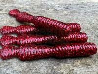 Przynęty miękkie Great Fish GF2 Leech 60mm 1.8g - bezzapachowy - glitter red