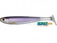 Soft Baits Live Target Slow-Roll Shiner Paddle Tail 7.5cm - Silver/Purple