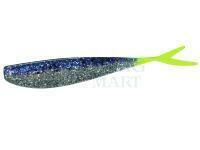 Soft Baits Lunker City Fat Fin-S Fish 3.5" - #281 Purple Ice/ Chartreuse Tail