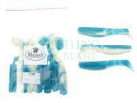Soft baits Manns Predator 3 Two-color 80mm BU W