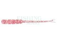 Soft Baits Mustad AJI Worm Bachi-Bachi 2" 5cm - Clear Red Glitter