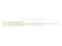 Soft Baits Mustad AJI Worm Bachi-Bachi 2" 5cm - White Glow Glitter