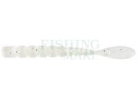 Soft Baits Mustad AJI Worm Fla-Fla 2" 5cm - White Glow Glitter